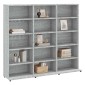 vidaXL Έπιπλο για CD Γκρι Sonoma 102x23x89,5 εκ. Επεξεργασμένο Ξύλο