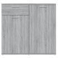 vidaXL Ντουλάπι Γκρι Sonoma 80 x 36 x 75 εκ. από Επεξεργασμένο Ξύλο