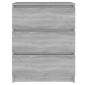 vidaXL Συρταριέρα Γκρι Sonoma 60 x 35 x 76 εκ. από Επεξεργασμένο Ξύλο