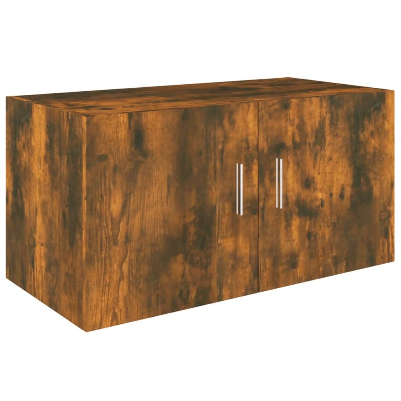 vidaXL Ντουλάπι Τοίχου Καπνιστή Δρυς 80x39x40 εκ. Επεξεργασμένο Ξύλο