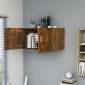 vidaXL Ντουλάπι Τοίχου Καπνιστή Δρυς 80x39x40 εκ. Επεξεργασμένο Ξύλο