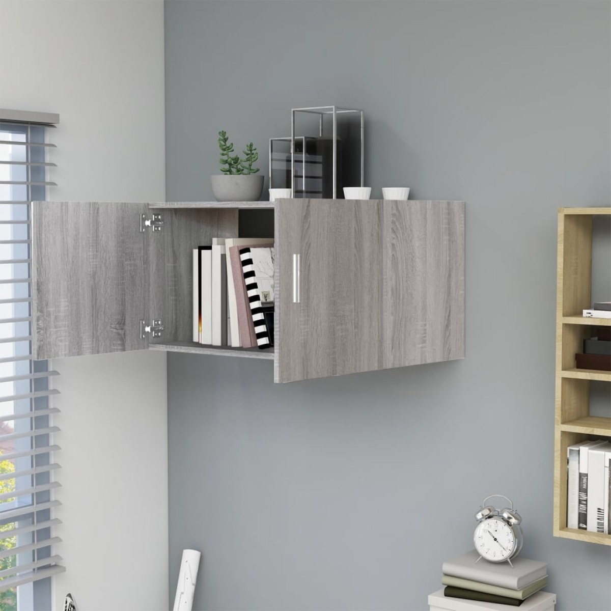 vidaXL Ντουλάπι Τοίχου Γκρι Sonoma 80 x 39 x 40 εκ. από Επεξεργ. Ξύλο