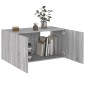 vidaXL Ντουλάπι Τοίχου Γκρι Sonoma 80 x 39 x 40 εκ. από Επεξεργ. Ξύλο