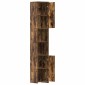vidaXL Ντουλάπι Μπάνιου Καπνιστή Δρυς 30x30x183,5 εκ. Επεξεργ. Ξύλο