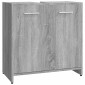 vidaXL Ντουλάπι Μπάνιου Γκρι Sonoma 60x33x60 εκ. Επεξεργασμένο Ξύλο