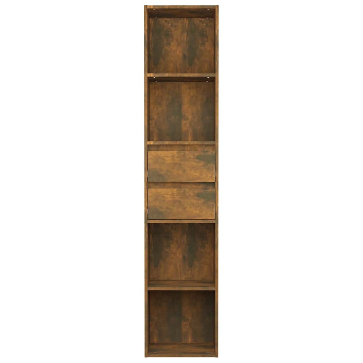 vidaXL Βιβλιοθήκη Καπνιστή Δρυς 36x30x171 εκ. από Επεξεργασμένο Ξύλο