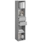 vidaXL Βιβλιοθήκη Γκρι Sonoma 36 x 30 x 171 εκ. από Επεξεργασμένο Ξύλο