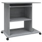 vidaXL Γραφείο Υπολογιστή Γκρι Sonoma 80x50x75 εκ. Επεξεργασμένο Ξύλο