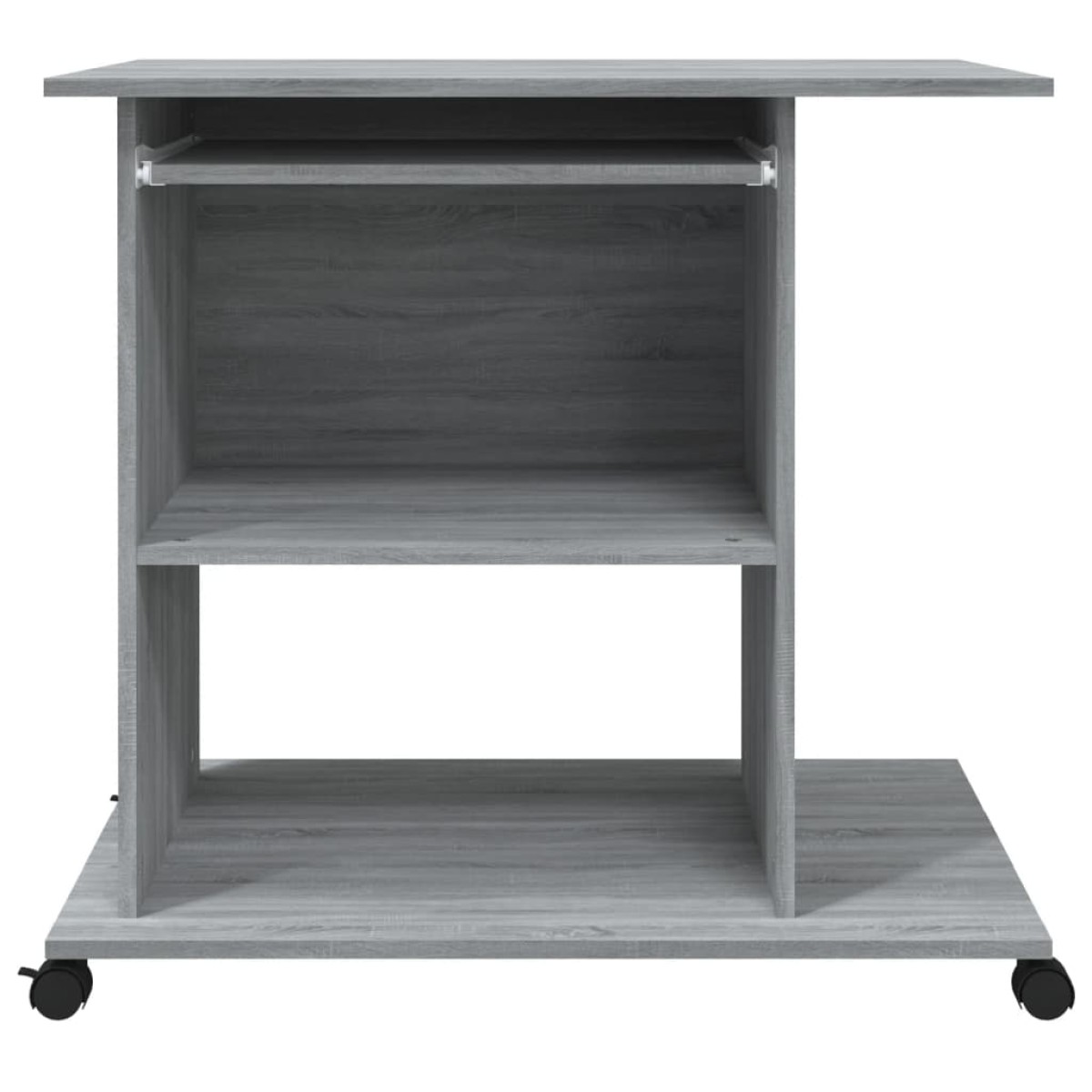 vidaXL Γραφείο Υπολογιστή Γκρι Sonoma 80x50x75 εκ. Επεξεργασμένο Ξύλο