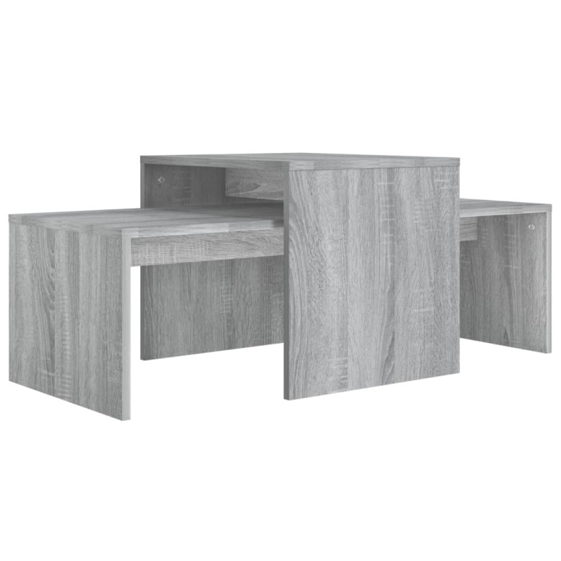 vidaXL Τραπεζάκι Σαλονιού Γκρι Sonoma 100 x 48 x 40 εκ. από Επεξ. Ξύλο