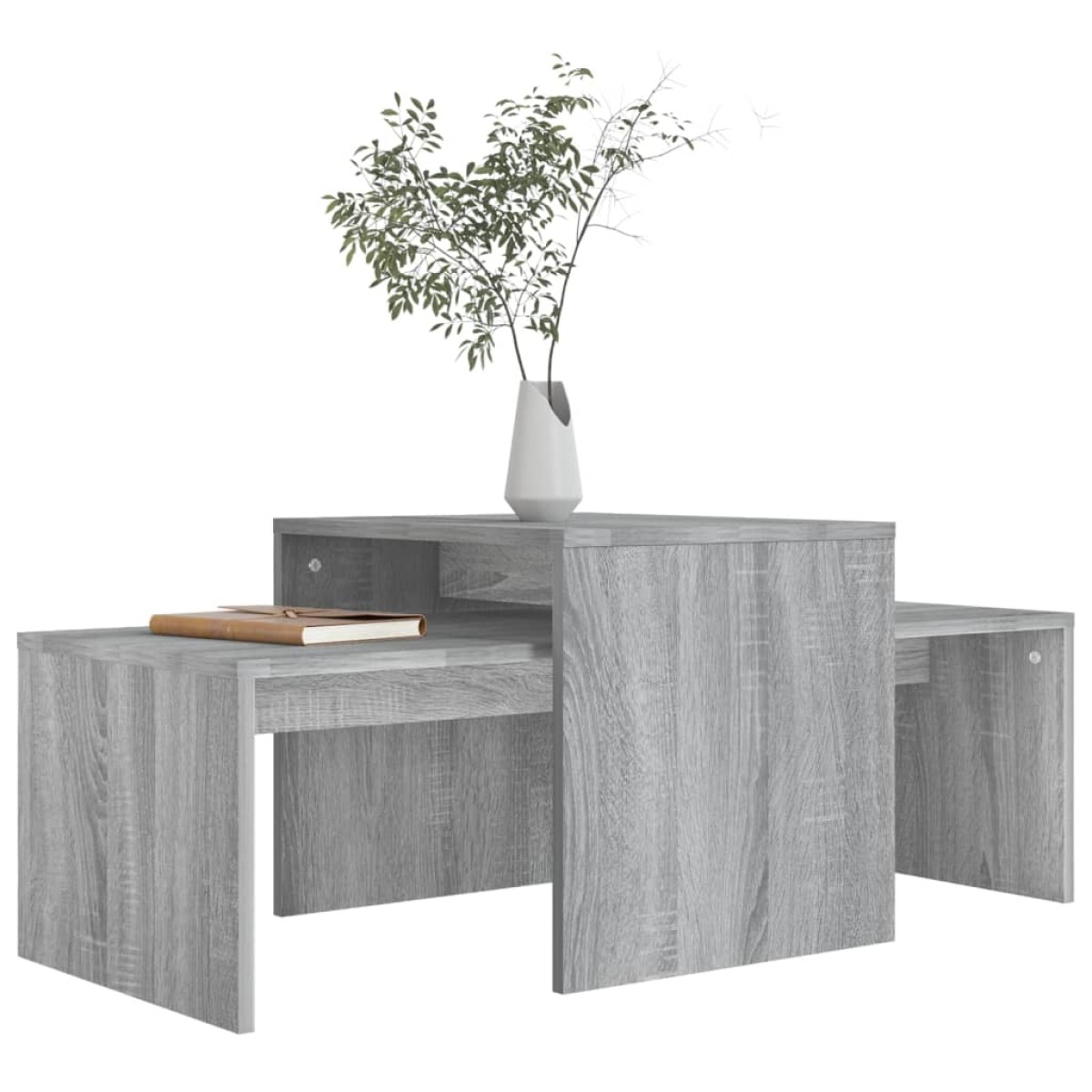vidaXL Τραπεζάκι Σαλονιού Γκρι Sonoma 100 x 48 x 40 εκ. από Επεξ. Ξύλο