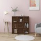 vidaXL Βιβλιοθήκη Καφέ Δρυς 90x30x90 εκ. από Επεξεργασμένο Ξύλο