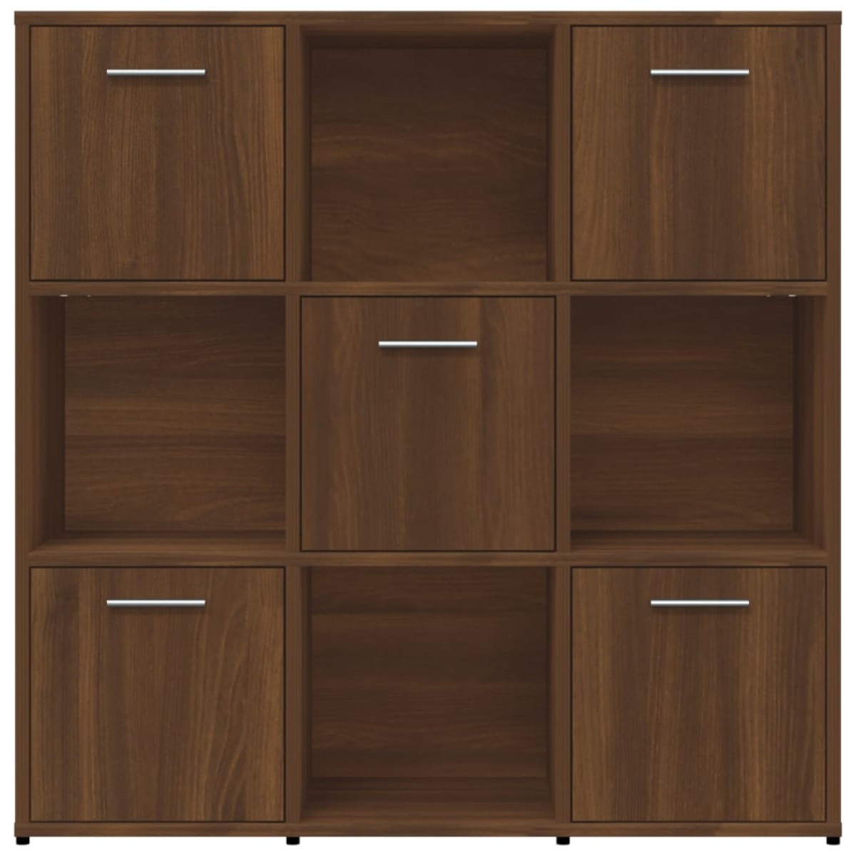 vidaXL Βιβλιοθήκη Καφέ Δρυς 90x30x90 εκ. από Επεξεργασμένο Ξύλο