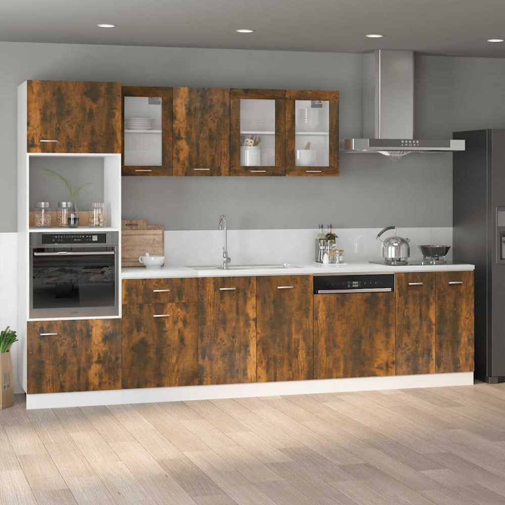vidaXL Ντουλάπι "Lyon" Καπνιστή Δρυς 60x46x81,5 εκ. από Τεχνητό Ξύλο