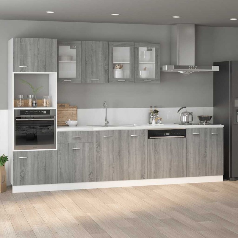 vidaXL Ντουλάπι "Lyon" Γκρι Sonoma 60x46x81,5 εκ. από Τεχνητό Ξύλο