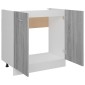 vidaXL Ντουλάπι Νιπτήρα Γκρι Sonoma 80x46x81,5 εκ. Επεξεργασμένο Ξύλο