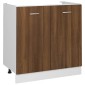 vidaXL Ντουλάπι Νιπτήρα Καφέ Δρυς 80x46x81,5 εκ. Επεξεργασμένο Ξύλο