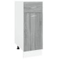 vidaXL Έπιπλο Με Συρτάρι Γκρι Sonoma 30x46x81,5 εκ. Επεξεργασμένο Ξύλο