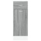 vidaXL Έπιπλο Με Συρτάρι Γκρι Sonoma 30x46x81,5 εκ. Επεξεργασμένο Ξύλο