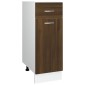 vidaXL Έπιπλο Με Συρτάρι Καφέ Δρυς 30 x 46 x 81,5 εκ. Επεξεργ. Ξύλο