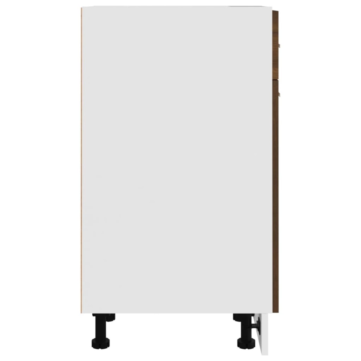 vidaXL Έπιπλο Με Συρτάρι Καφέ Δρυς 30 x 46 x 81,5 εκ. Επεξεργ. Ξύλο
