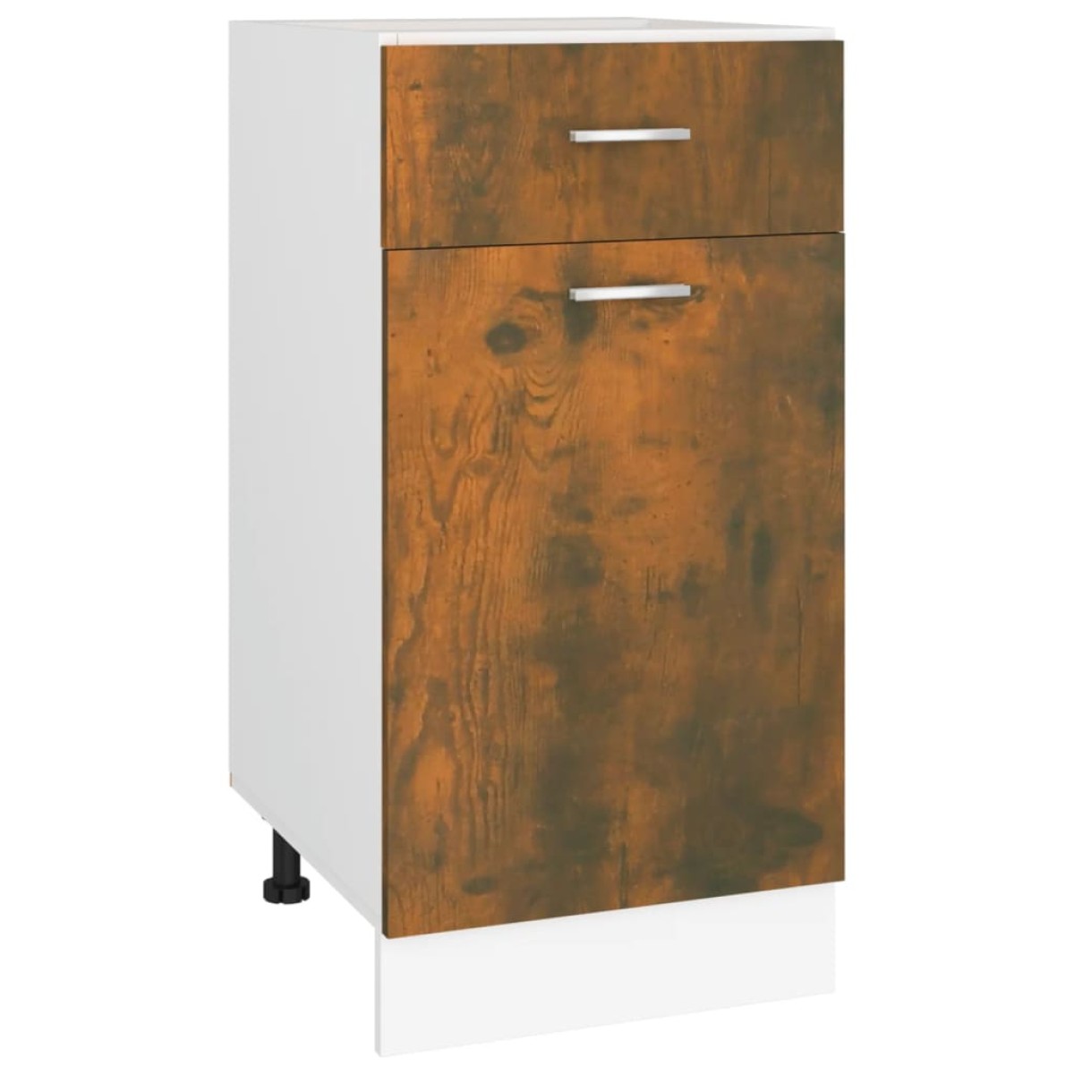 vidaXL Έπιπλο Με Συρτάρι Καπνιστή Δρυς 40x46x81,5 εκ. Επεξεργ. Ξύλο