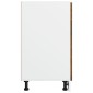 vidaXL Έπιπλο Με Συρτάρι Καπνιστή Δρυς 40x46x81,5 εκ. Επεξεργ. Ξύλο