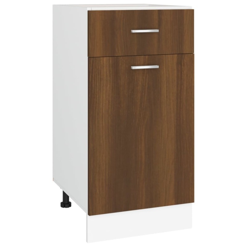 vidaXL Ντουλάπι με Συρτάρια "Lyon" Καφέ Δρυς 40x46x81,5 εκ. από Τεχνητό Ξύλο