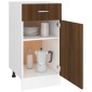 vidaXL Έπιπλο Με Συρτάρι Καφέ Δρυς 40 x 46 x 81,5 εκ. Επεξεργ. Ξύλο