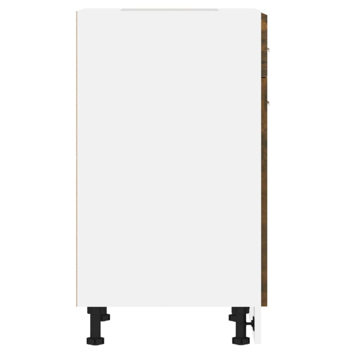 vidaXL Έπιπλο Με Συρτάρι Καπνιστή Δρυς 50x46x81,5 εκ. Επεξεργ. Ξύλο