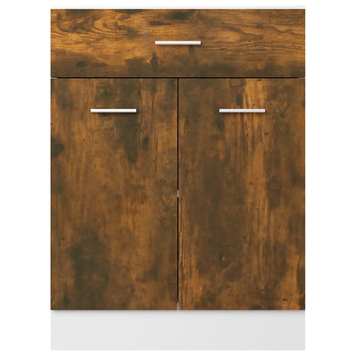 vidaXL Έπιπλο Με Συρτάρι Καπνιστή Δρυς 60x46x81,5 εκ. Επεξεργ. Ξύλο