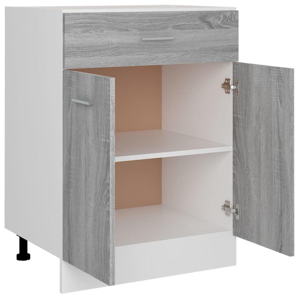vidaXL Έπιπλο Με Συρτάρι Γκρι Sonoma 60x46x81,5 εκ. Επεξεργ. Ξύλο