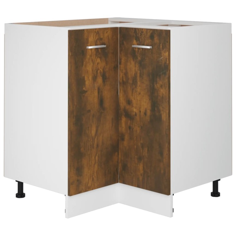 vidaXL Ντουλάπι Κουζίνας "Lyon" Καπνιστή Δρυς 75,5x75,5x81,5 εκ. από Τεχνητό Ξύλο