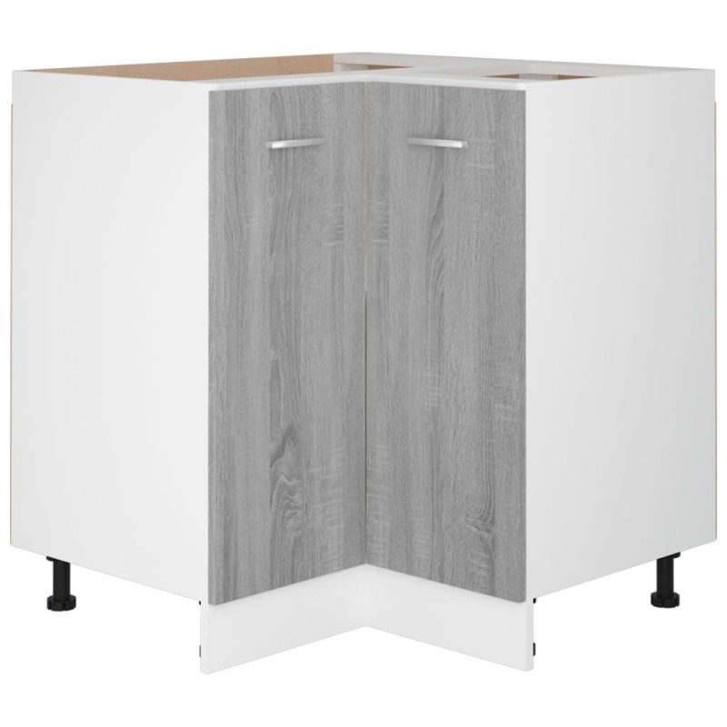 vidaXL Ντουλάπι Κουζίνας "Lyon" Γκρι Sonoma 75,5x75,5x81,5 εκ. από Τεχνητό Ξύλο