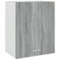 vidaXL Ντουλάπι Κρεμαστό Γκρι Sonoma 50x31x60 εκ. Επεξεργασμένο Ξύλο