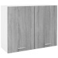 vidaXL Ντουλάπι Κρεμαστό Γκρι Sonoma 80x31x60 εκ. Επεξεργασμένο Ξύλο