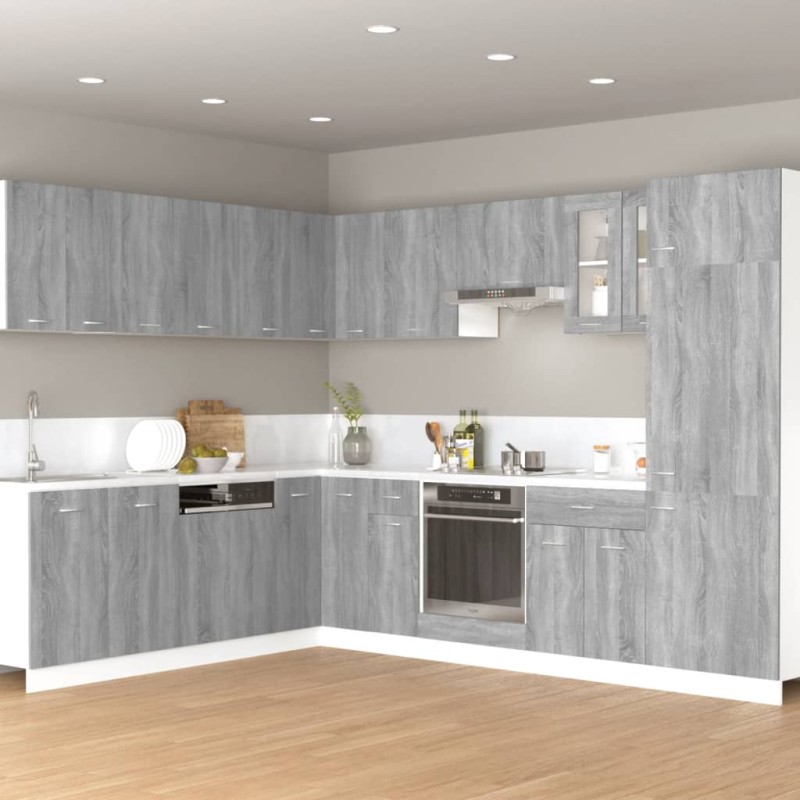 vidaXL Κρεμαστό Ντουλάπι "Lyon" Γκρι Sonoma 60x31x40 εκ. από Τεχνητό Ξύλο
