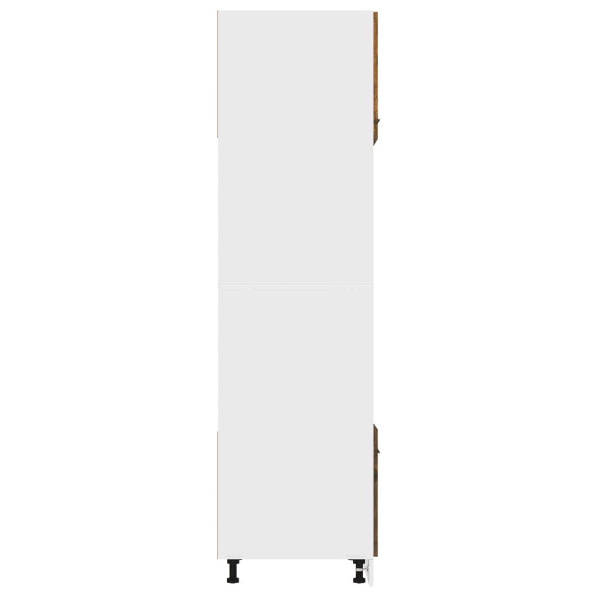 vidaXL Ντουλάπι Φ. Μικροκιμάτων Καπνιστή Δρυς 60x57x207εκ. Επεξ. Ξύλο