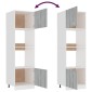 vidaXL Ντουλάπι Φ. Μικροκιμάτων Γκρι Sonoma 60x57x207εκ. Επεξ. Ξύλο