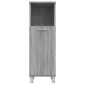 vidaXL Ντουλάπι Μπάνιου Γκρι Sonoma 30x30x95 εκ. Επεξεργασμένο Ξύλο