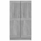vidaXL Βιβλιοθήκη Γκρι Sonoma 82,5x30,5x150 εκ. από Επεξεργασμένο Ξύλο