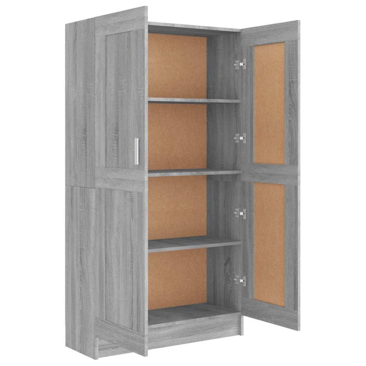 vidaXL Βιβλιοθήκη Γκρι Sonoma 82,5x30,5x150 εκ. από Επεξεργασμένο Ξύλο