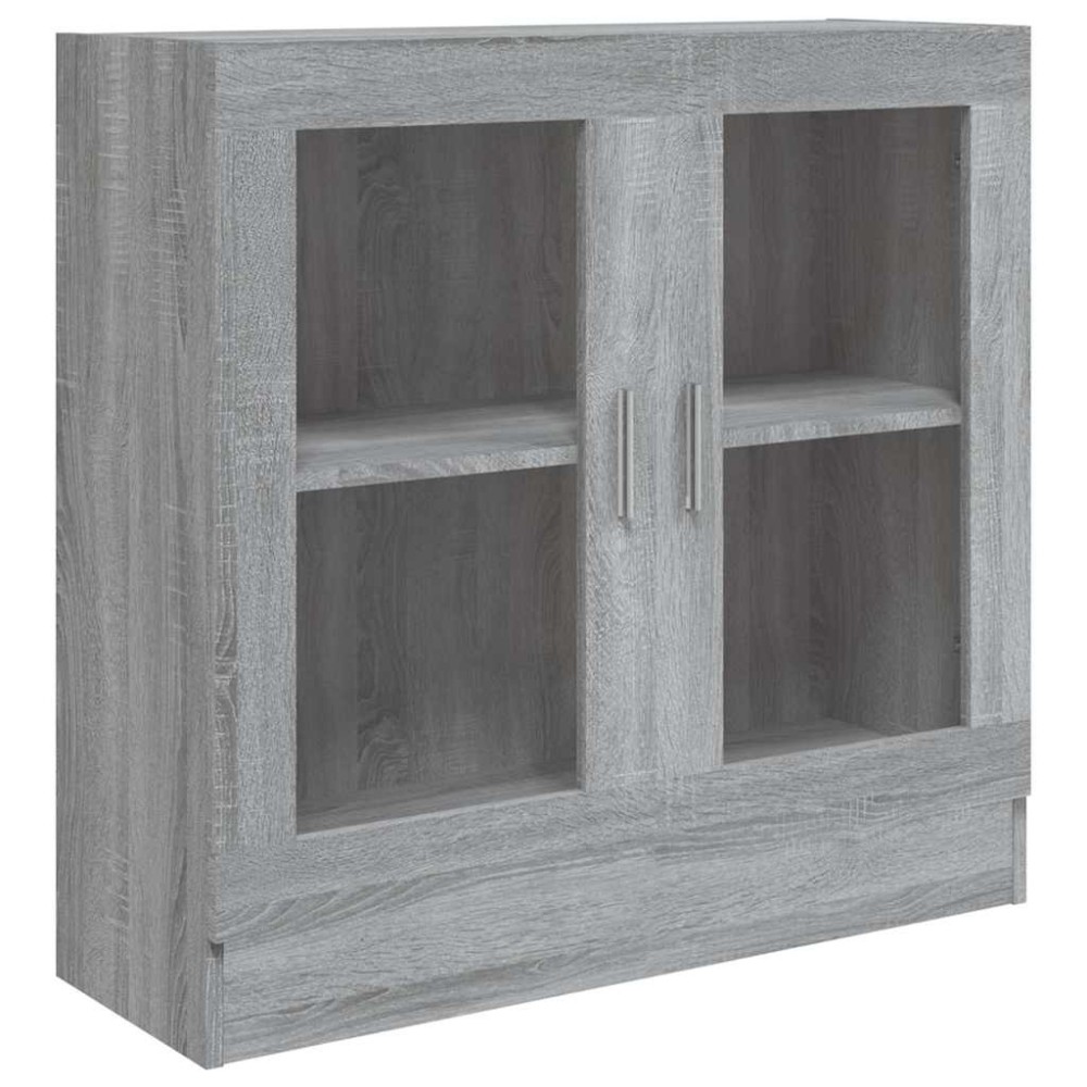 vidaXL Βιτρίνα Γκρι Sonoma 82,5x30,5x80εκ. από Επεξεργασμένο Ξύλο
