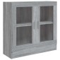 vidaXL Βιτρίνα Γκρι Sonoma 82,5x30,5x80εκ. από Επεξεργασμένο Ξύλο