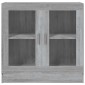 vidaXL Βιτρίνα Γκρι Sonoma 82,5x30,5x80εκ. από Επεξεργασμένο Ξύλο