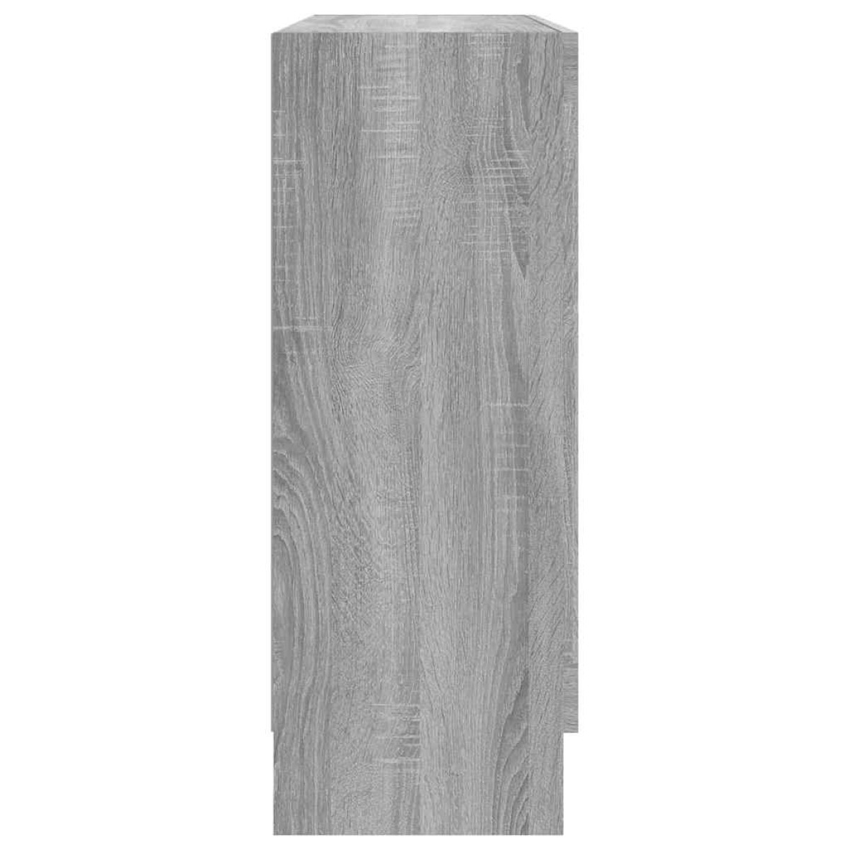 vidaXL Βιτρίνα Γκρι Sonoma 82,5x30,5x80εκ. από Επεξεργασμένο Ξύλο