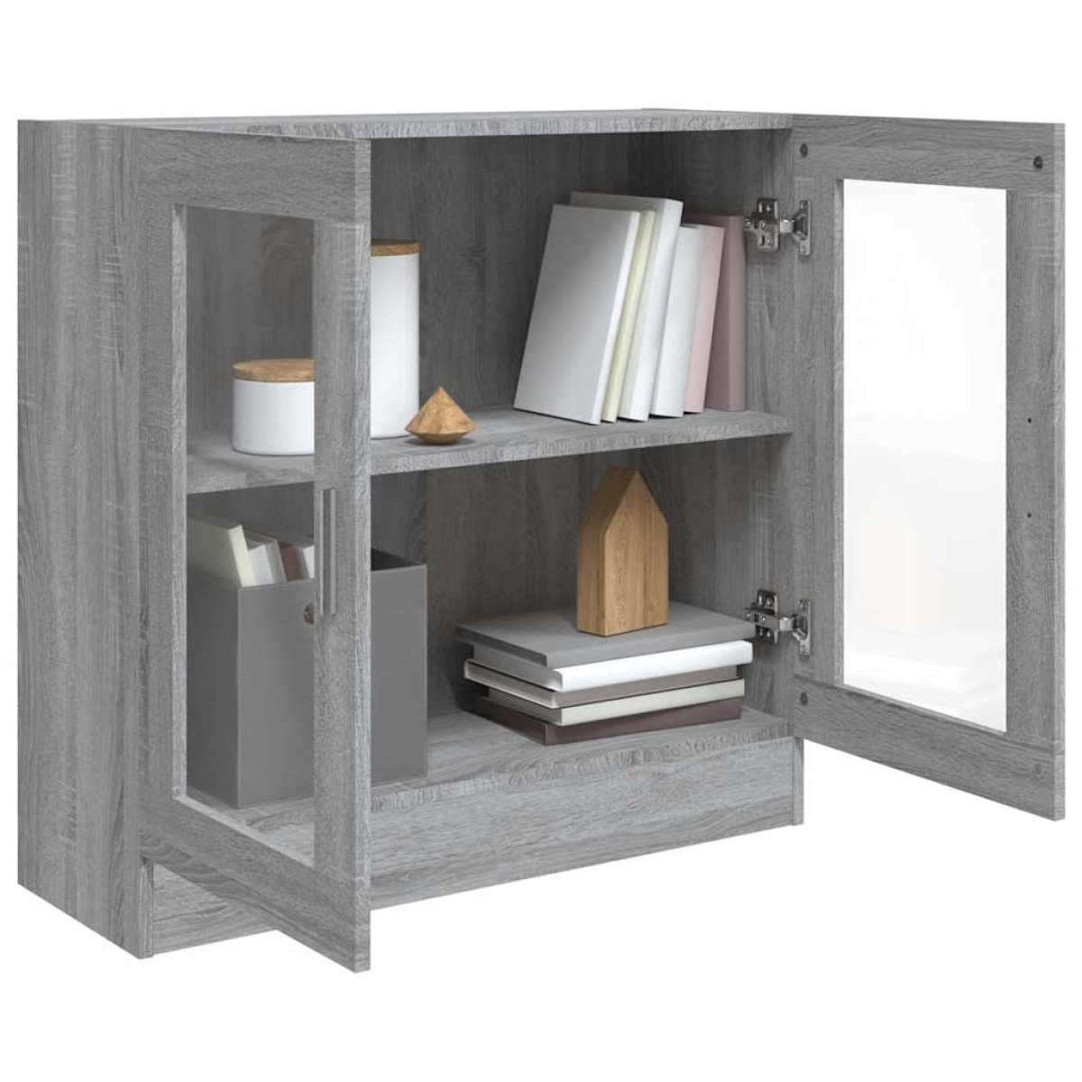 vidaXL Βιτρίνα Γκρι Sonoma 82,5x30,5x80εκ. από Επεξεργασμένο Ξύλο