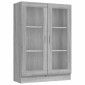 vidaXL Βιτρίνα Γκρι Sonoma 82,5 x 30,5 x 115 εκ. Επεξεργασμένο Ξύλο