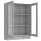 vidaXL Βιτρίνα Γκρι Sonoma 82,5 x 30,5 x 115 εκ. Επεξεργασμένο Ξύλο
