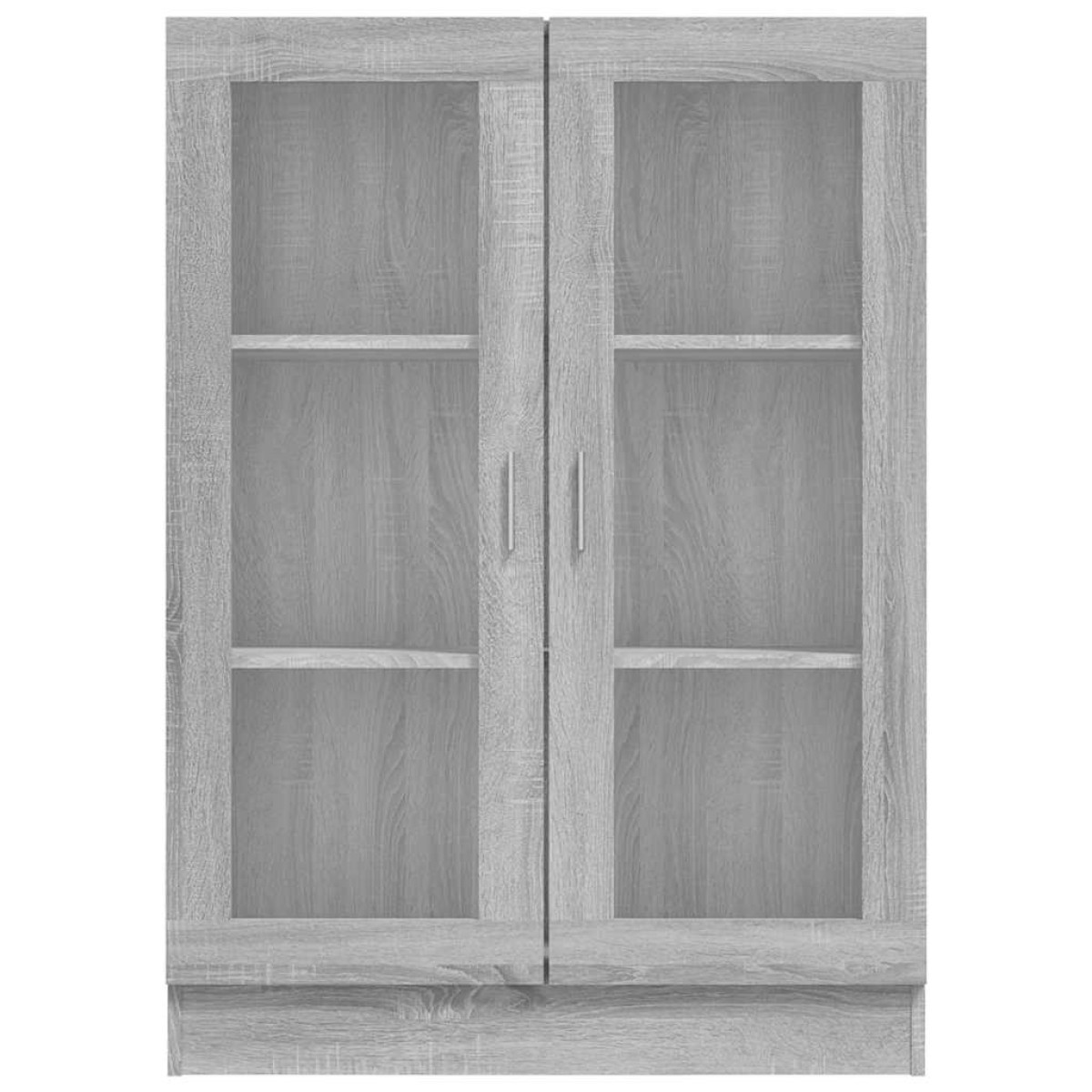 vidaXL Βιτρίνα Γκρι Sonoma 82,5 x 30,5 x 115 εκ. Επεξεργασμένο Ξύλο